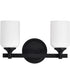 Solara 2-Light Vanity & Wall Matte Black