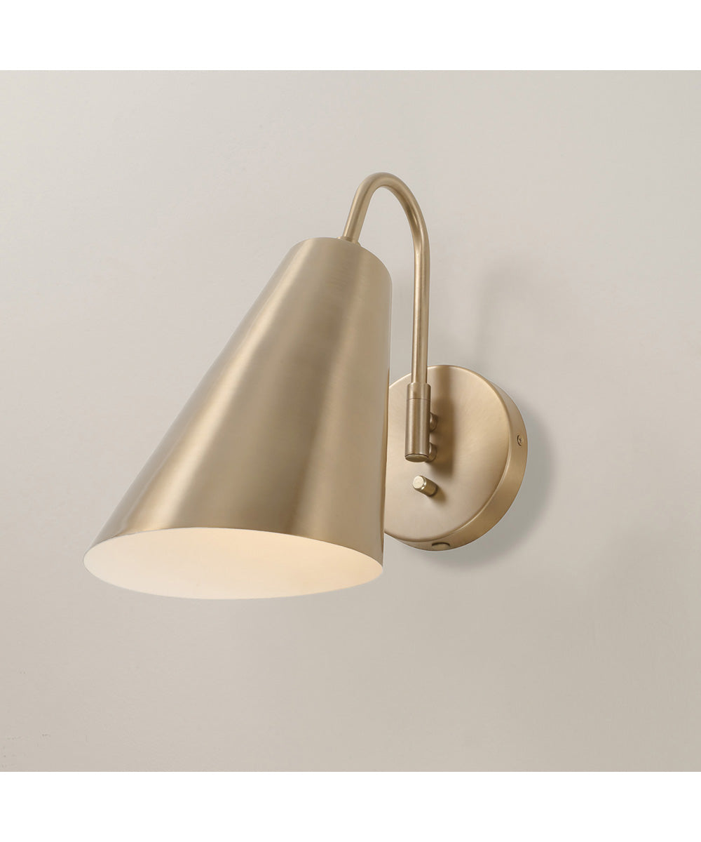 Leo 1-Light Sconce Matte Brass