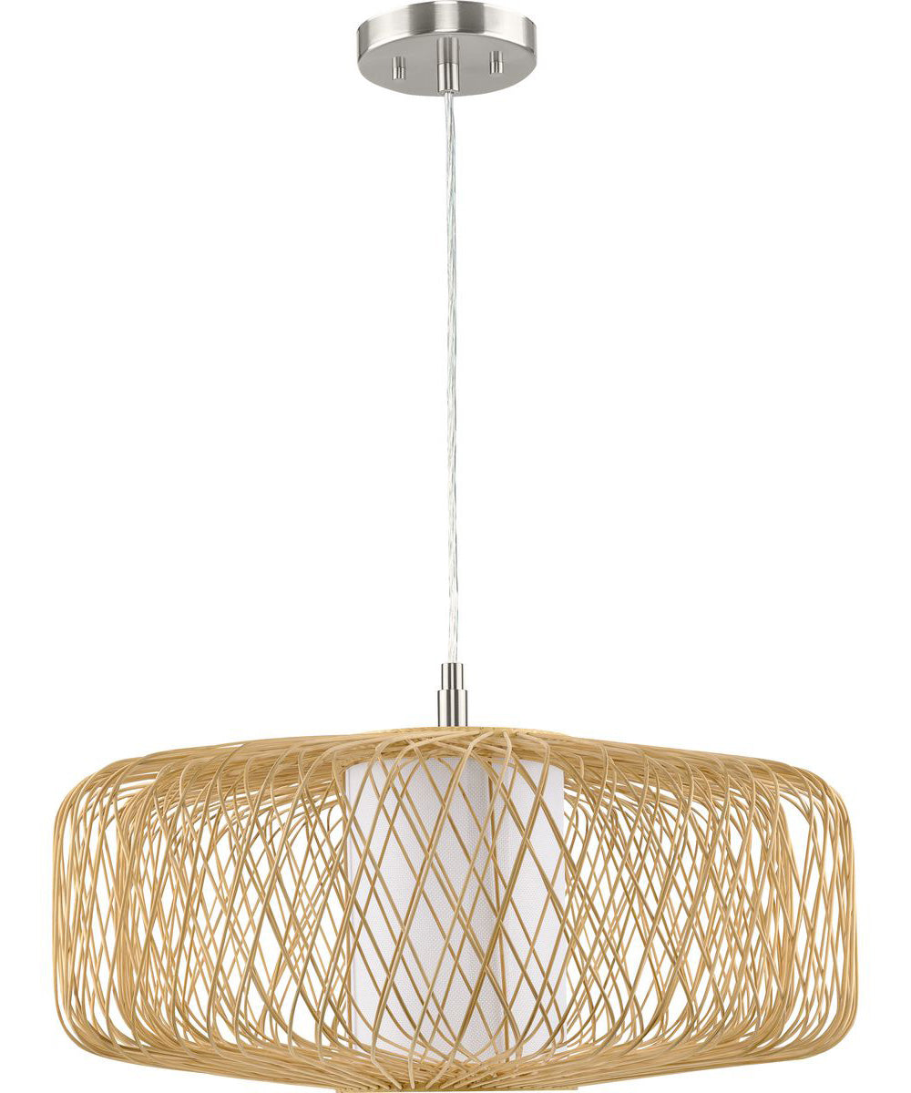 Cordova 1-Light Large Pendant Natural Rattan