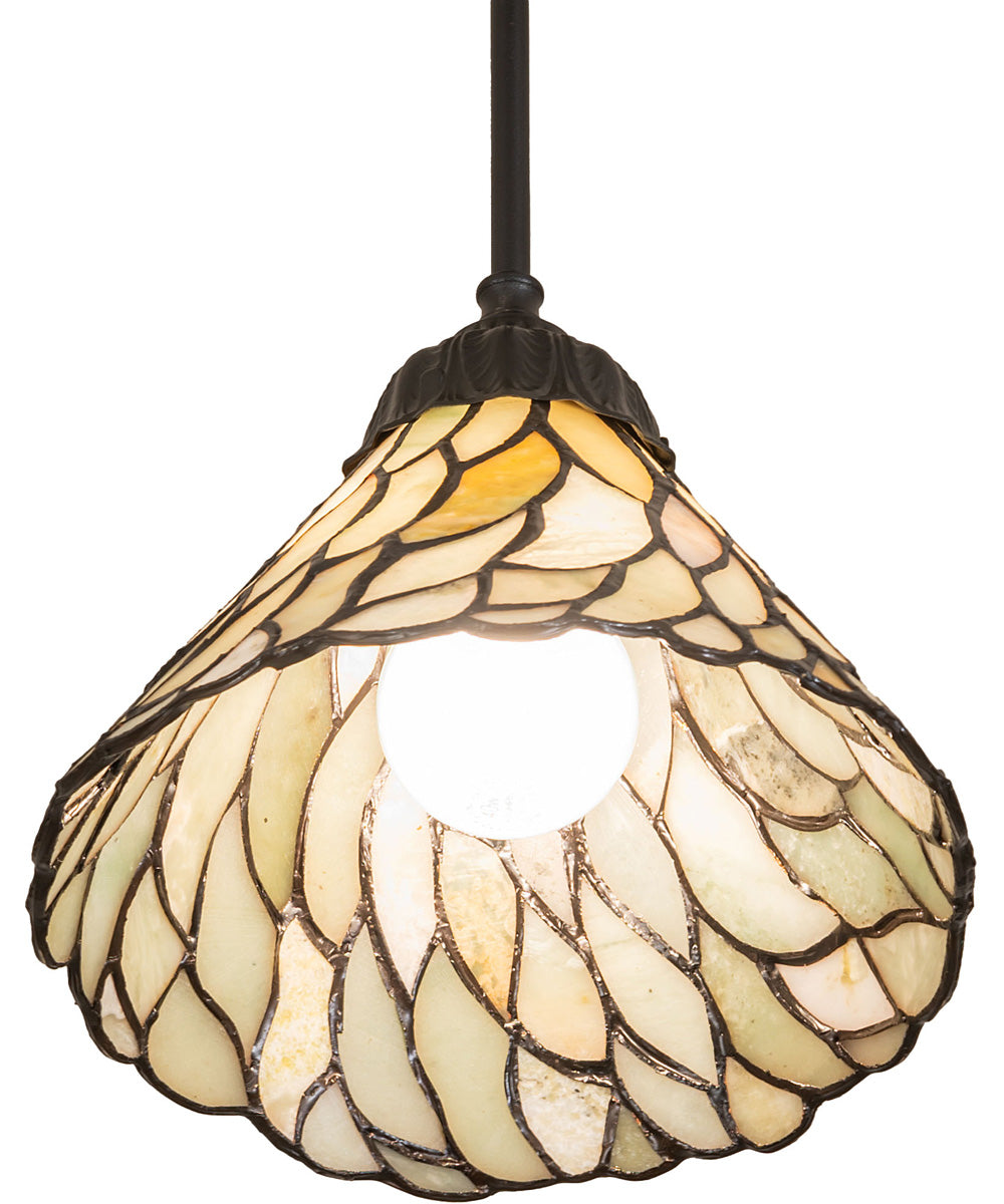 8" Wide Willow Jadestone Mini Pendant Light