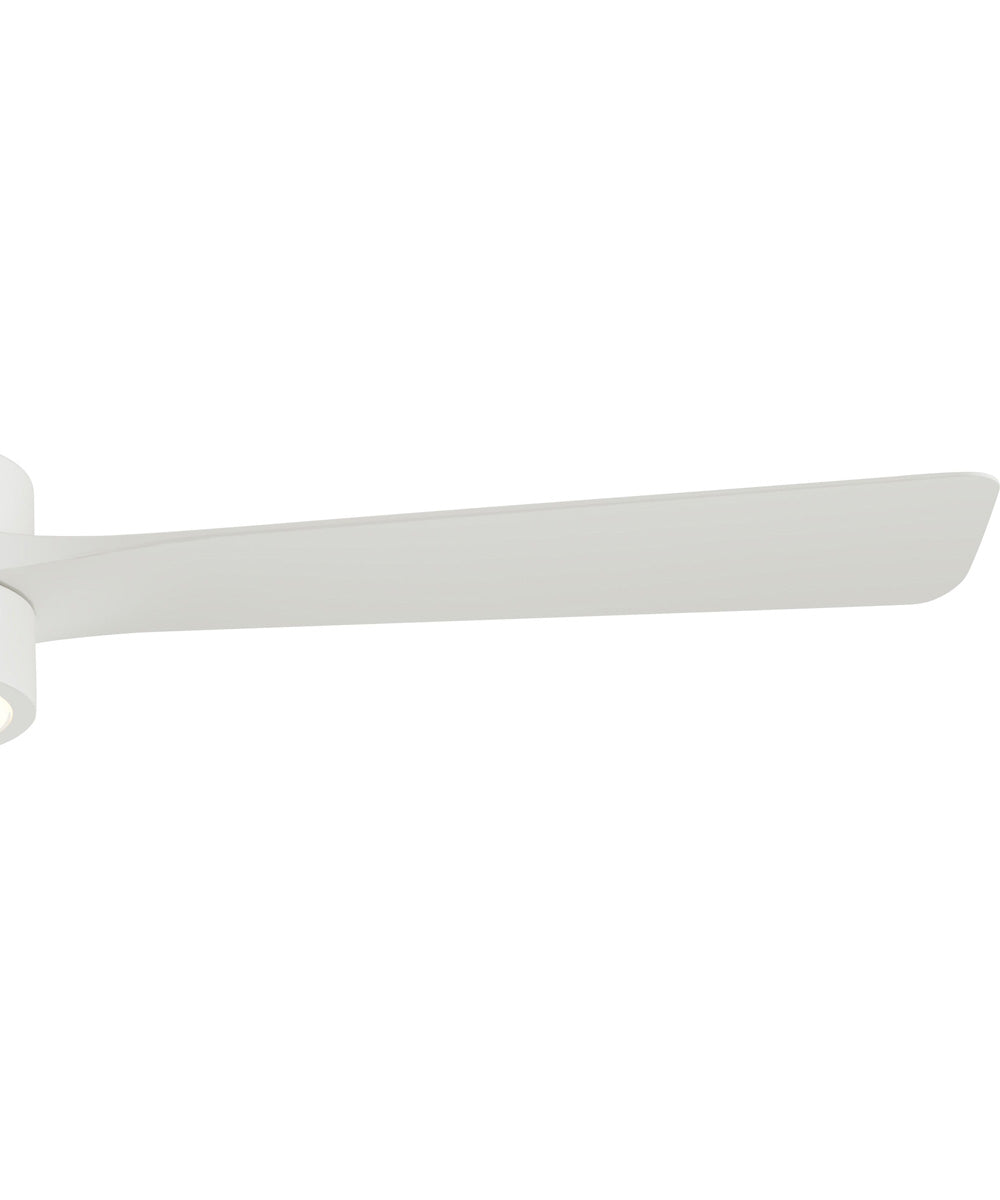 Axion II 52 in. 3-Blade Modern LED Ceiling Fan Matte White