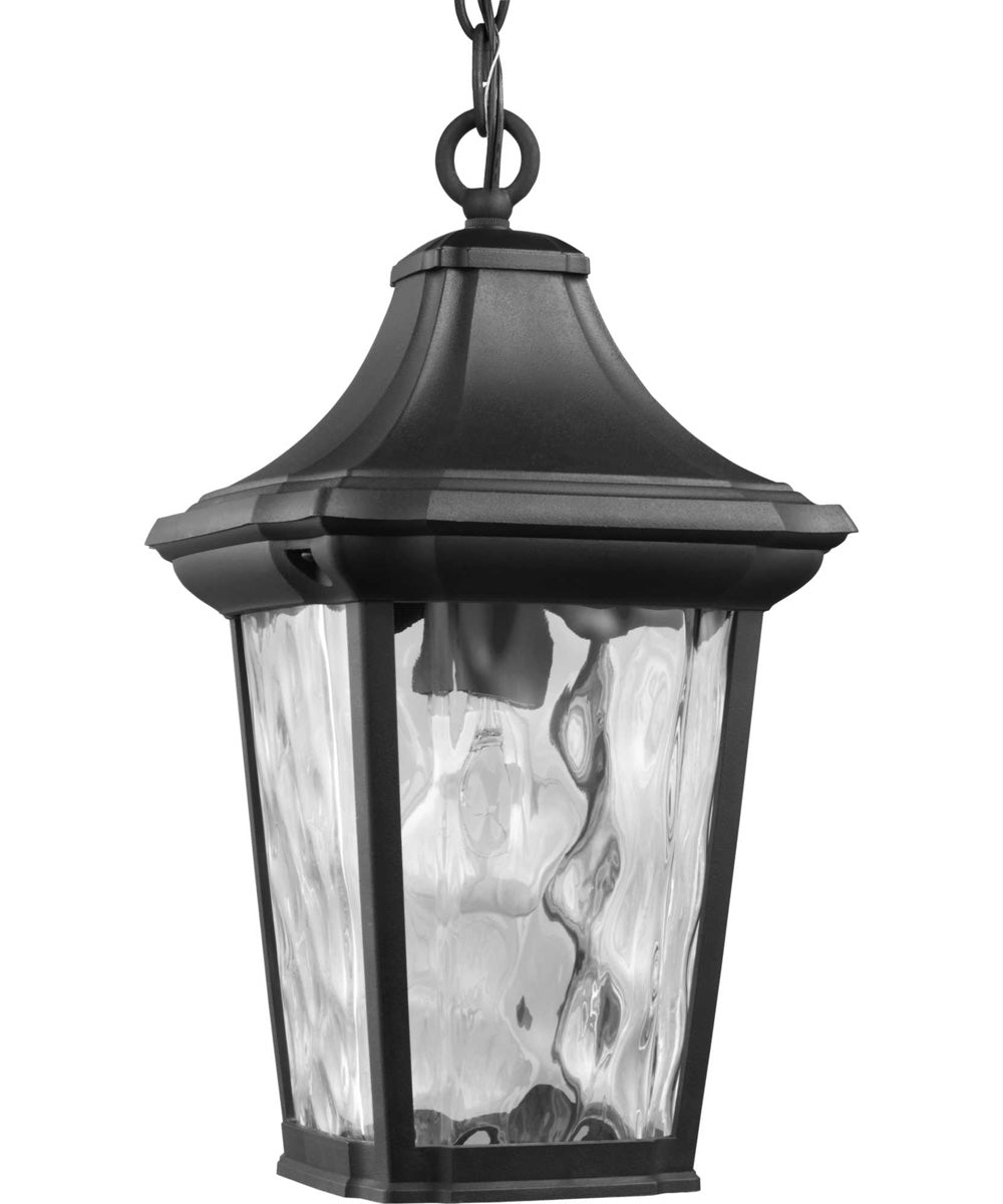Marquette 1-Light Hanging Lantern with DURASHIELD Textured Black