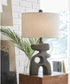 Danacy Paper Table Lamp Distressed Black
