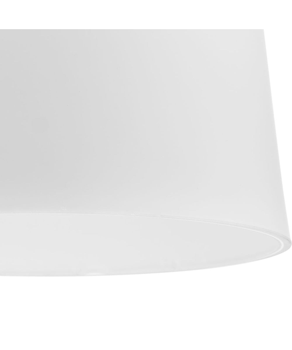 Clarion 1-Light Etched White Pendant P500429 Polished Nickel