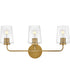 Kline 3-Light Medium Three Light Vanity in Heritage Brass