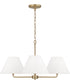 Parson 4-Light Chandelier Matte Brass