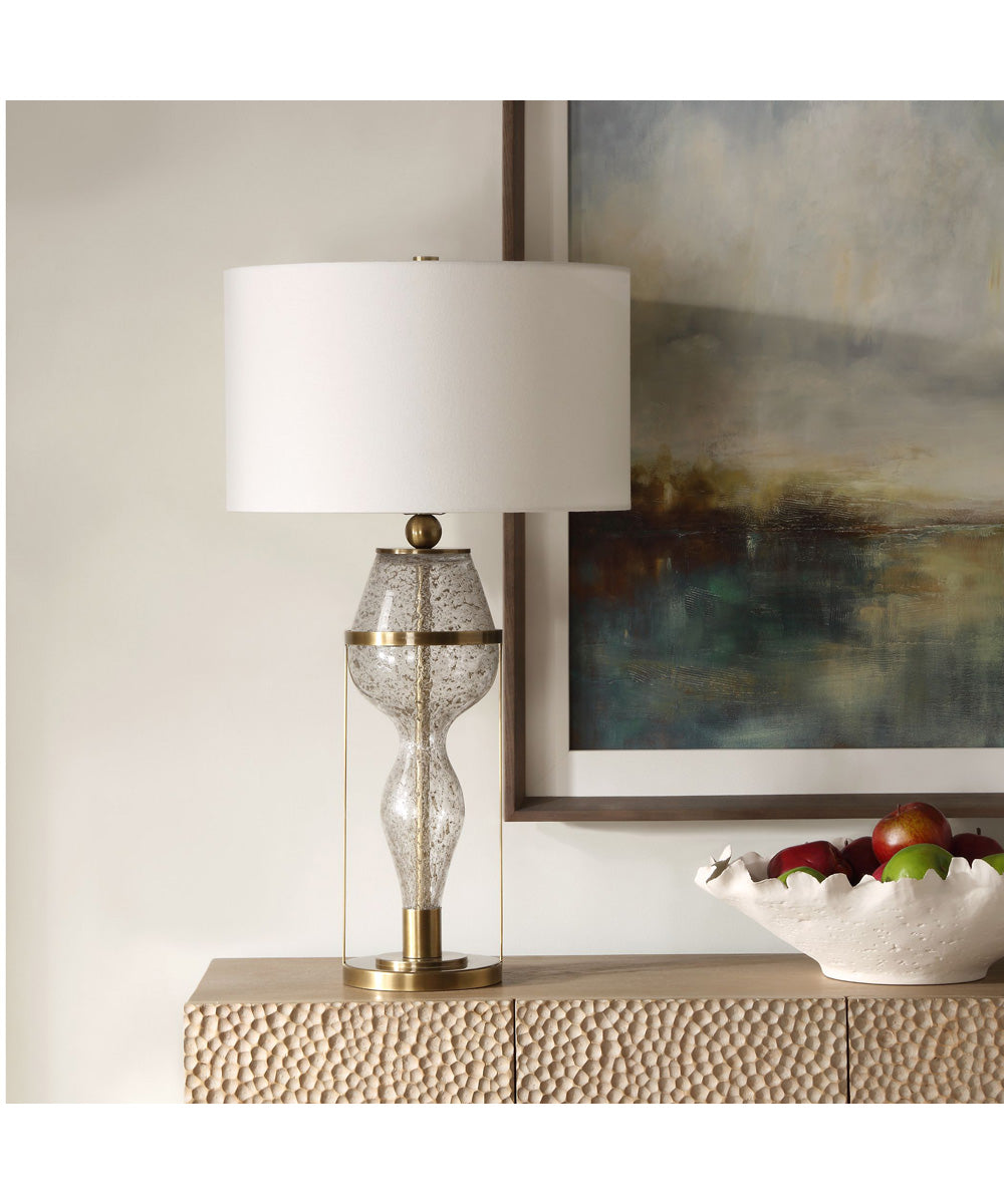 Out Of Time Seeded Glass Table Lamp