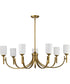 Solara 7-Light Chandelier Natural Brass