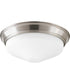 1-Light 13-1/4" LED Flush Mount Brushed Nickel
