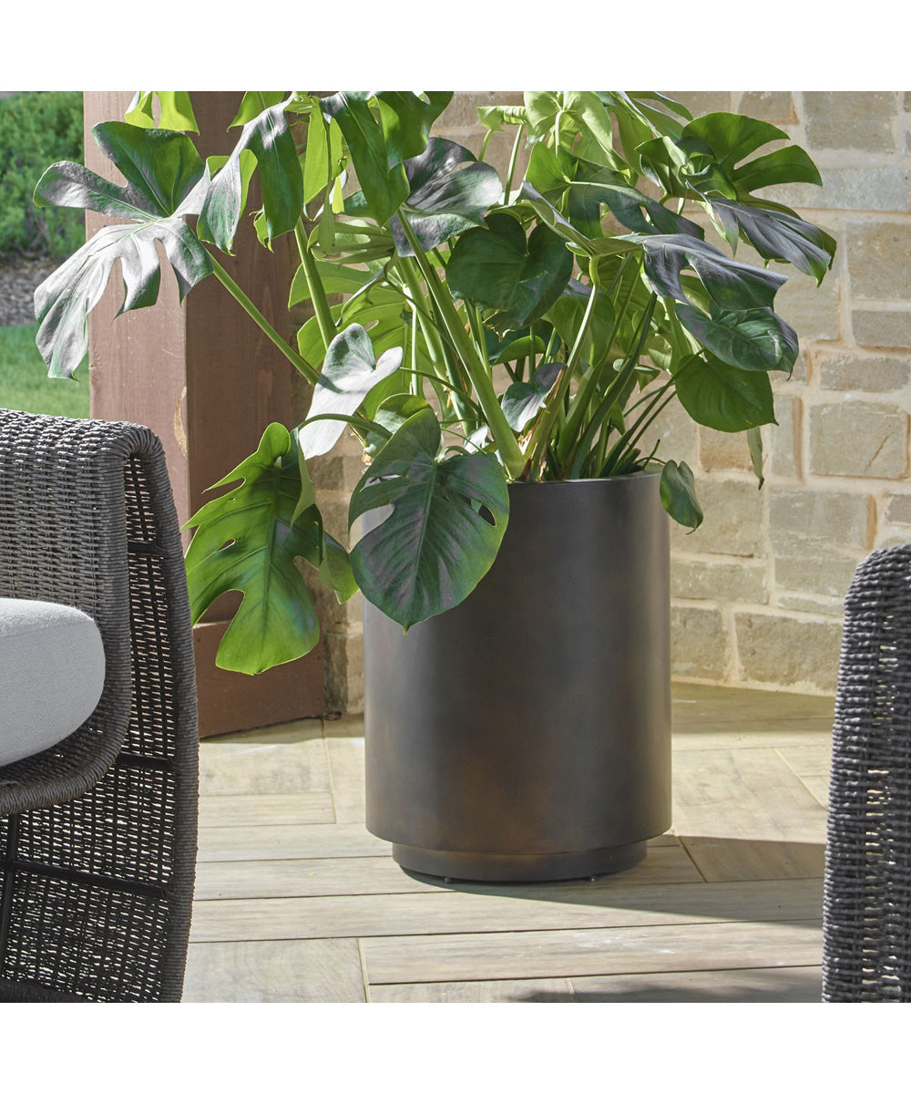 Volcan Matte Bronze Outdoor Planters Set of 2
