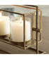 Wenman Gold Triple Candleholder