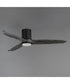 Woodwind 52 inch Solid Wood Blade Hugger Fan w LED Black