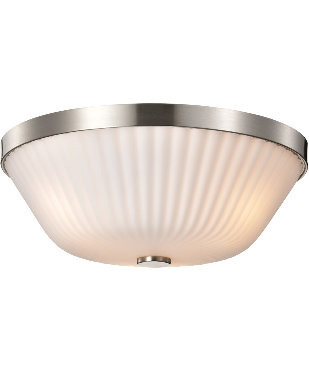 Royale 3-Light Close-to-Ceiling Brushed Nickel