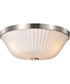 Royale 3-Light Close-to-Ceiling Brushed Nickel