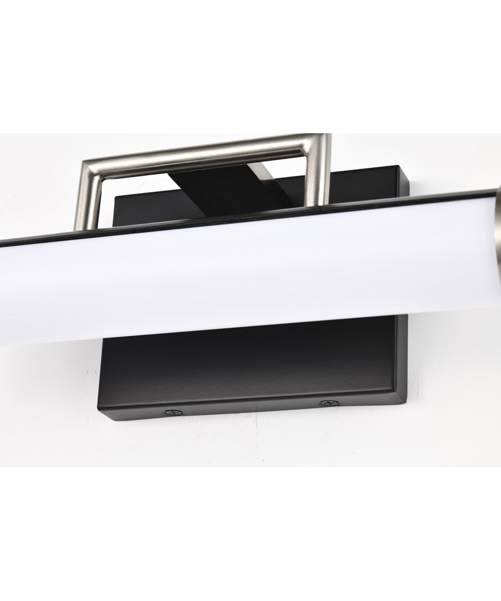 Solano  Vanity & Wall Black / Brushed Nickel