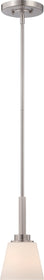 6"W Mobili 1-Light Pendant Brushed Nickel