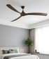88" Rio Grande 3-Blade Ceiling Fan Oil Rubbed Bronze Motor Finish and Walnut Blade Finish with Wall Control