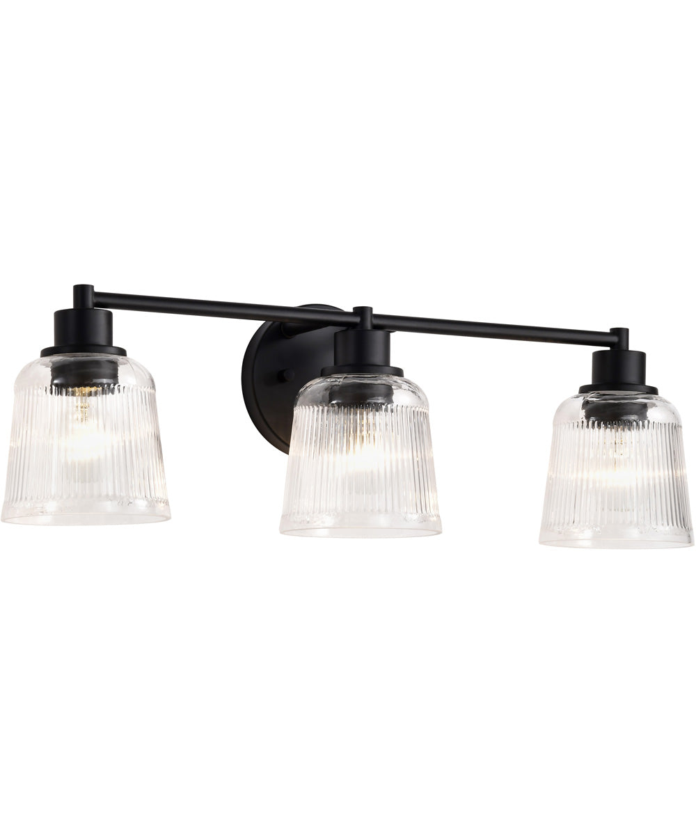 Grayson 3-Light Vanity & Wall Matte Black