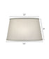 12x14x9 Global White Tapered Drum Hardback Lampshade
