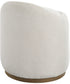 Swirl Swivel Sheepskin Ottoman
