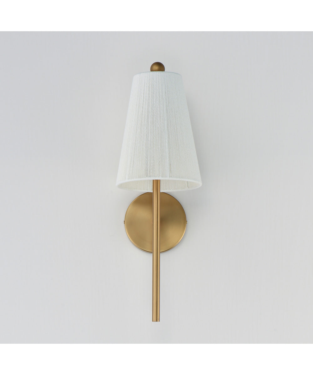 Valette 1-Light Wall Sconce Natural Aged Brass