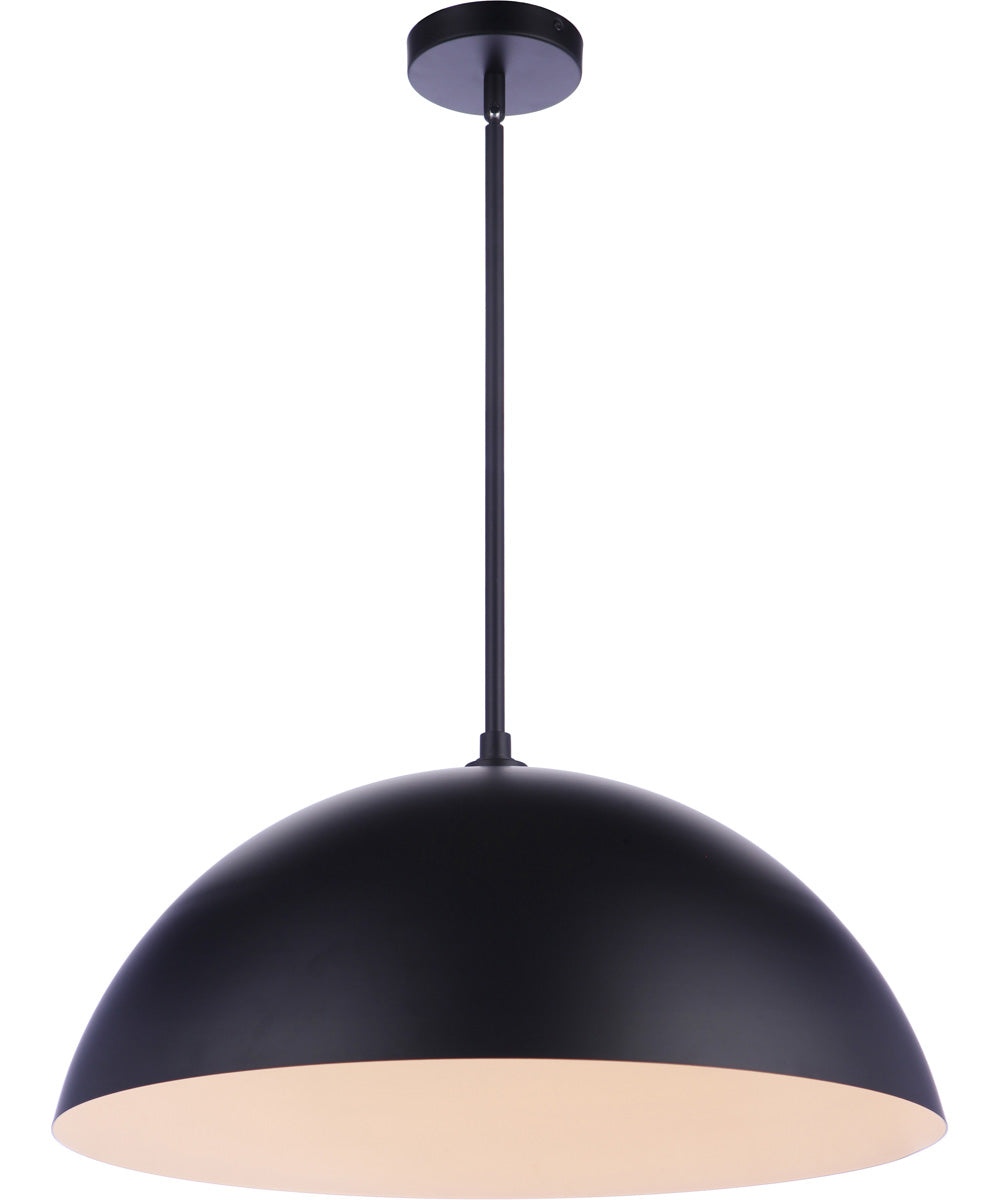 Sculptural Statement Pendants 1-Light Lighting Flat Black