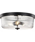 Grayson 3-Light Close-to-Ceiling Matte Black