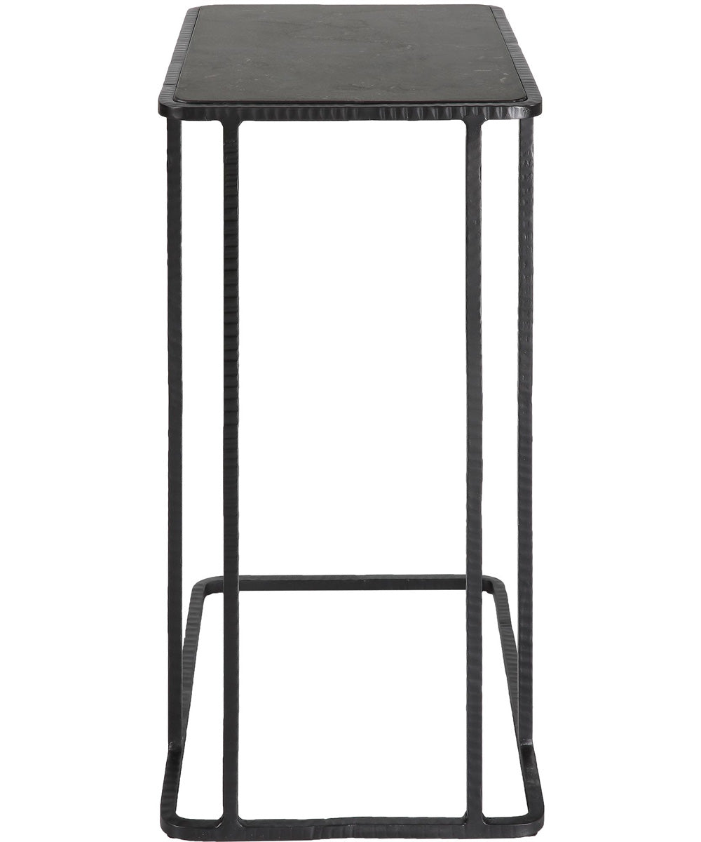 Cavern Stone & Iron Accent Table