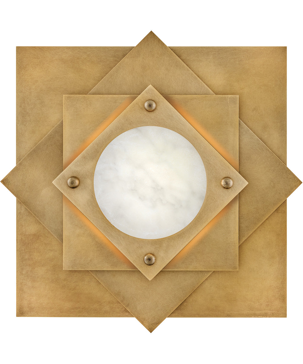 Claude LED-Light Medium LED Flush Mount in Heritage Brass