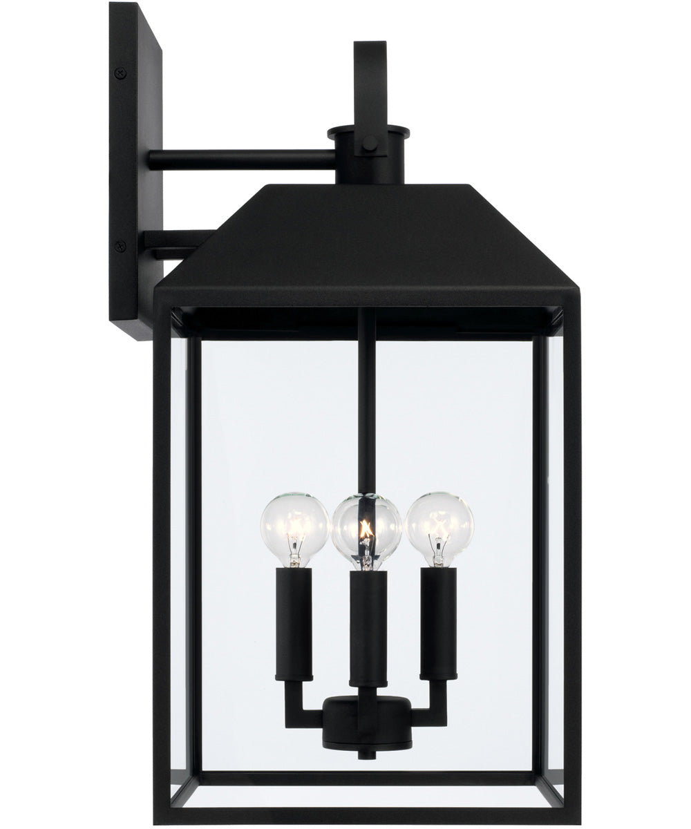 Nelson 4-Light Outdoor Wall-Lantern Black