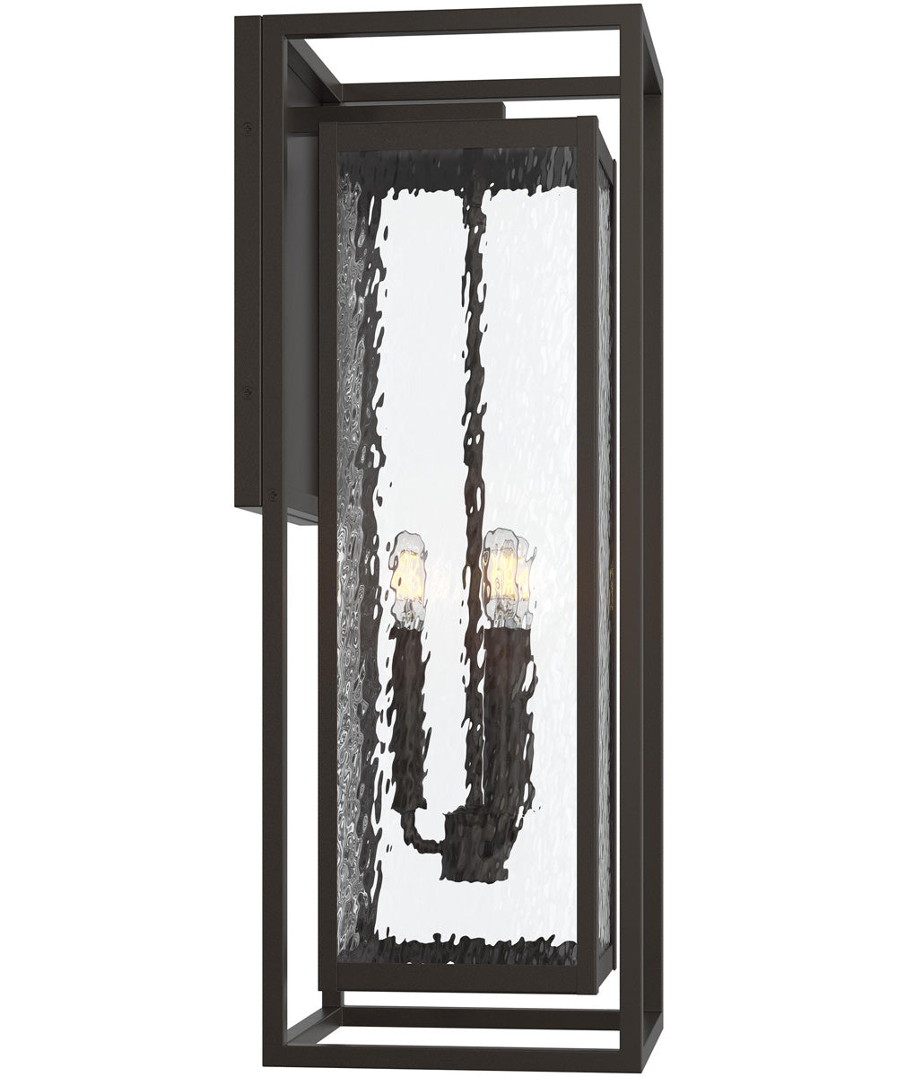 Shaw 25 inch 1 Light Outdoor Wall Light with Clear Glass Antique Bronze