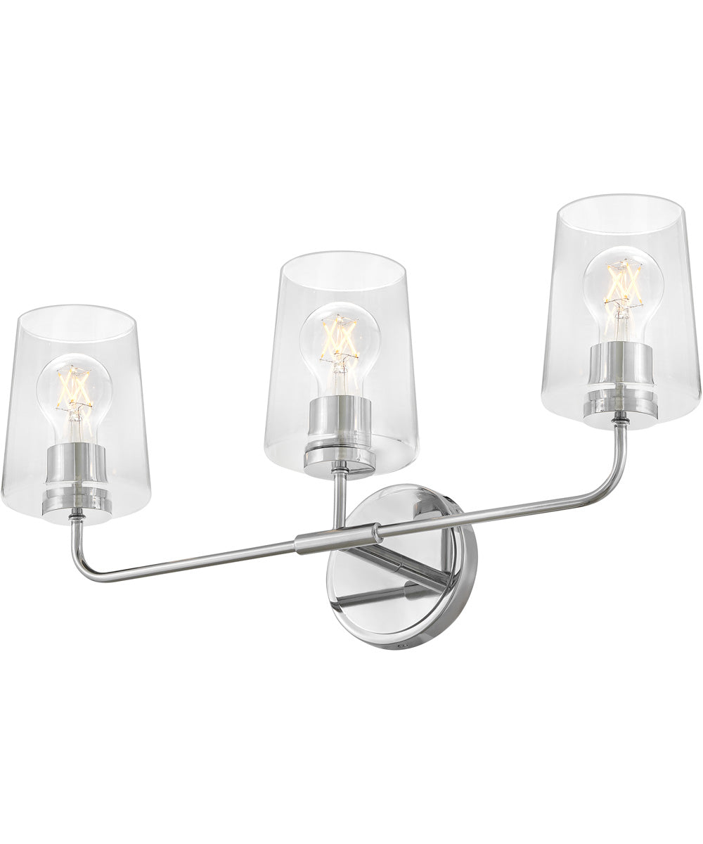 Kline 3-Light Medium Three Light Vanity in Chrome