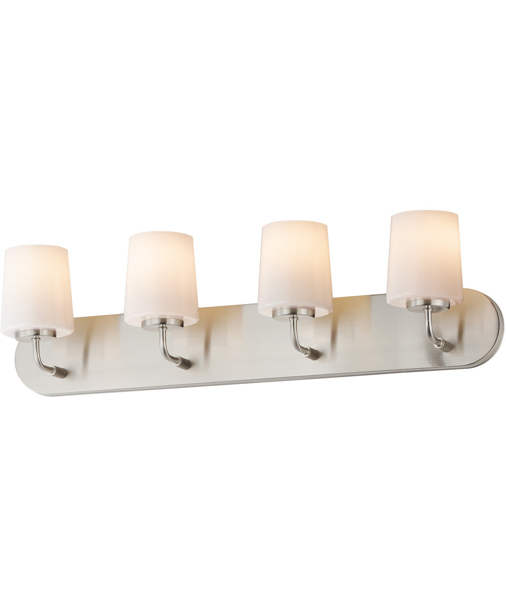Durham 4-Light Strip Bath Vanity Satin Nickel
