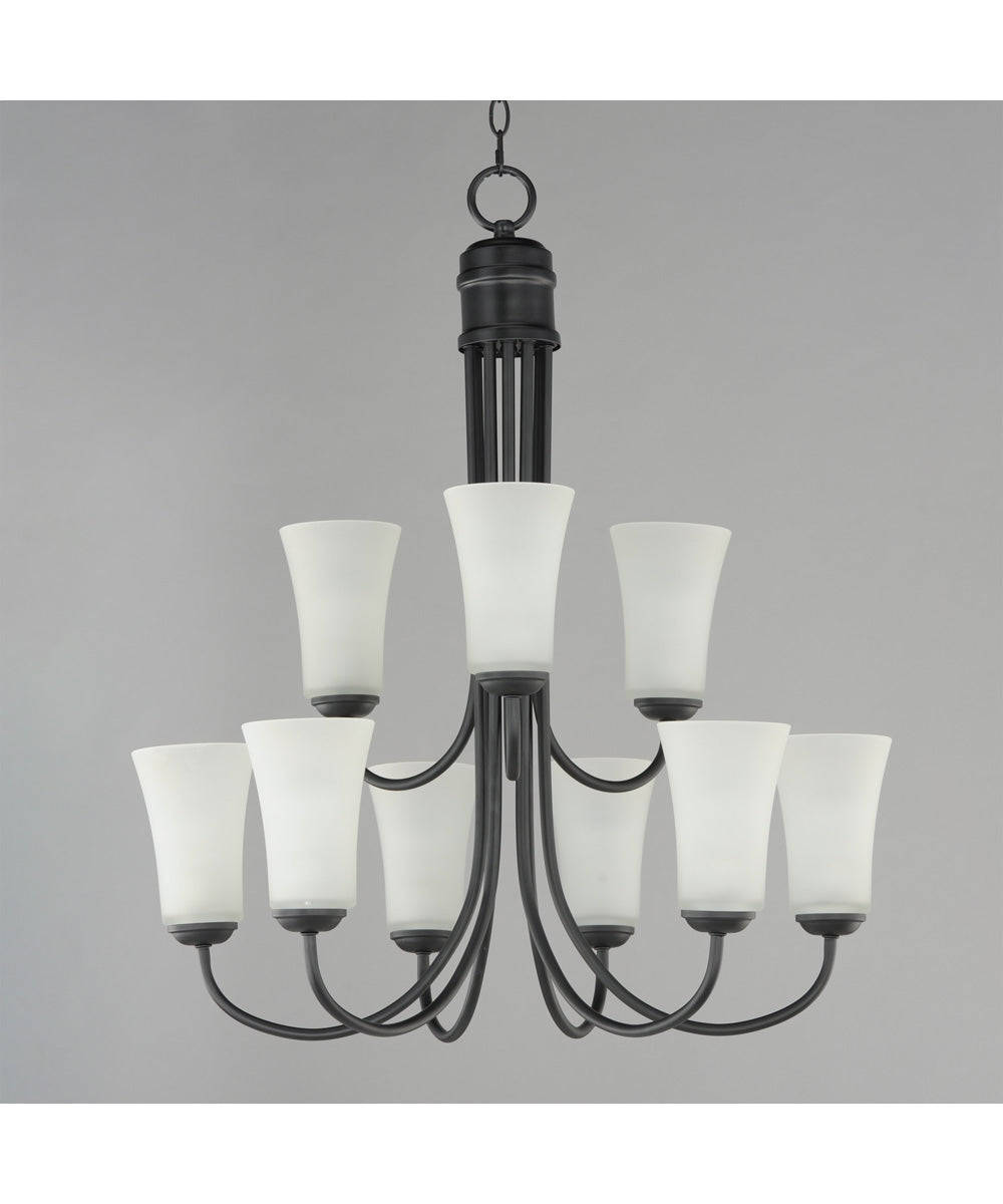 Logan 9-Light Chandelier Black
