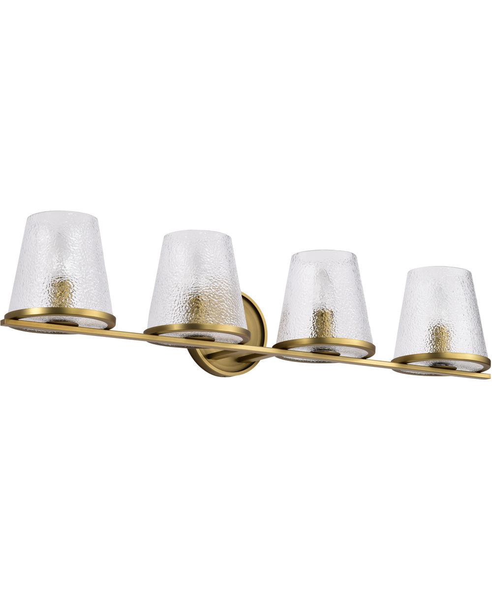 Valentine 4-Light Vanity & Wall Vintage Brass