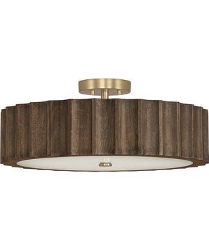 Cody 4-Light Semi-Flush Matte Brass