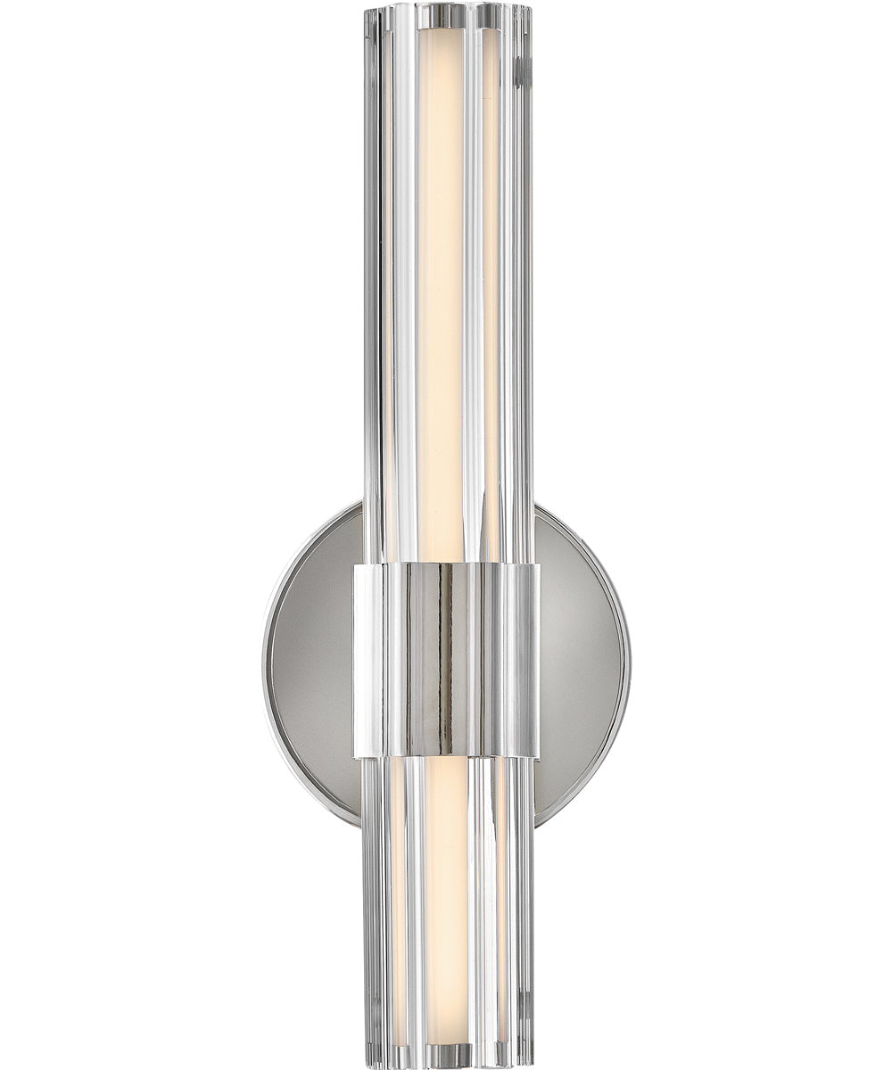 Georgette LED-Light Medium LED Sconce in Polished Nickel