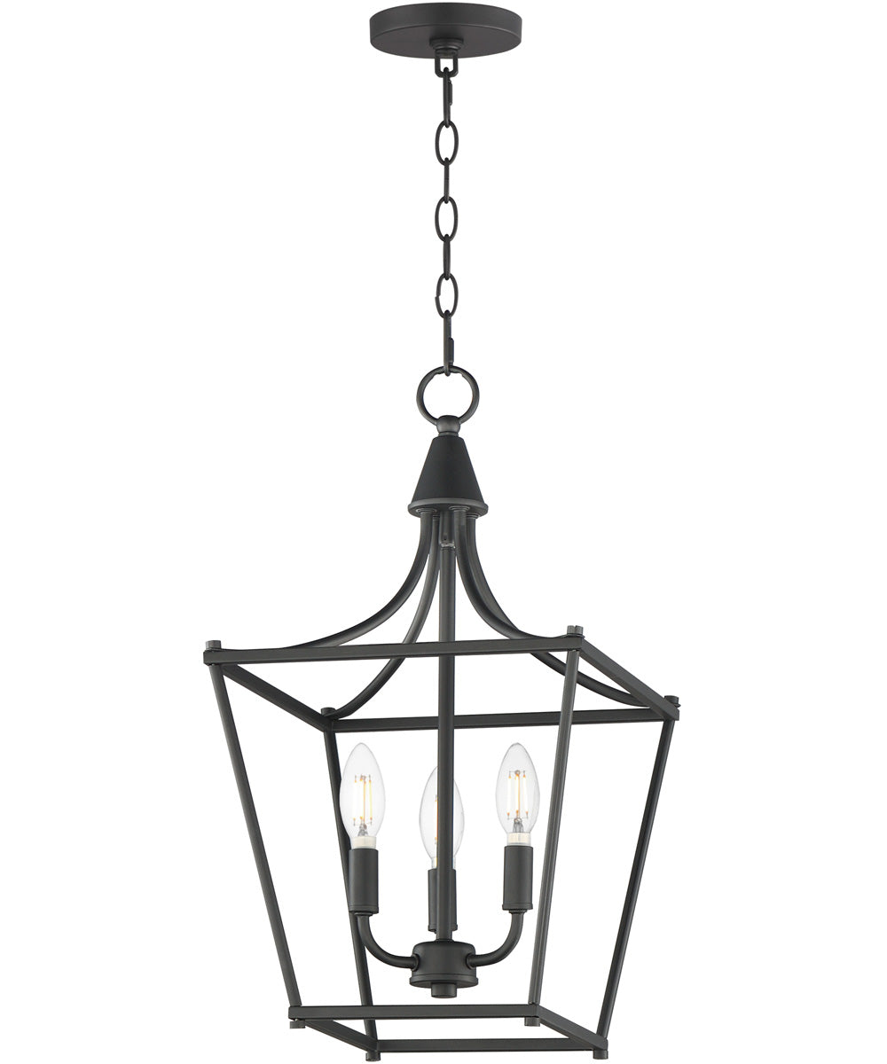 Clifton 3-Light Pendant Black
