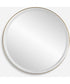 Crofton Lighted Brass Round Mirror