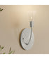 Jheni 1-Light Wall Sconce with Clear Glass Shades Brushed Nickel