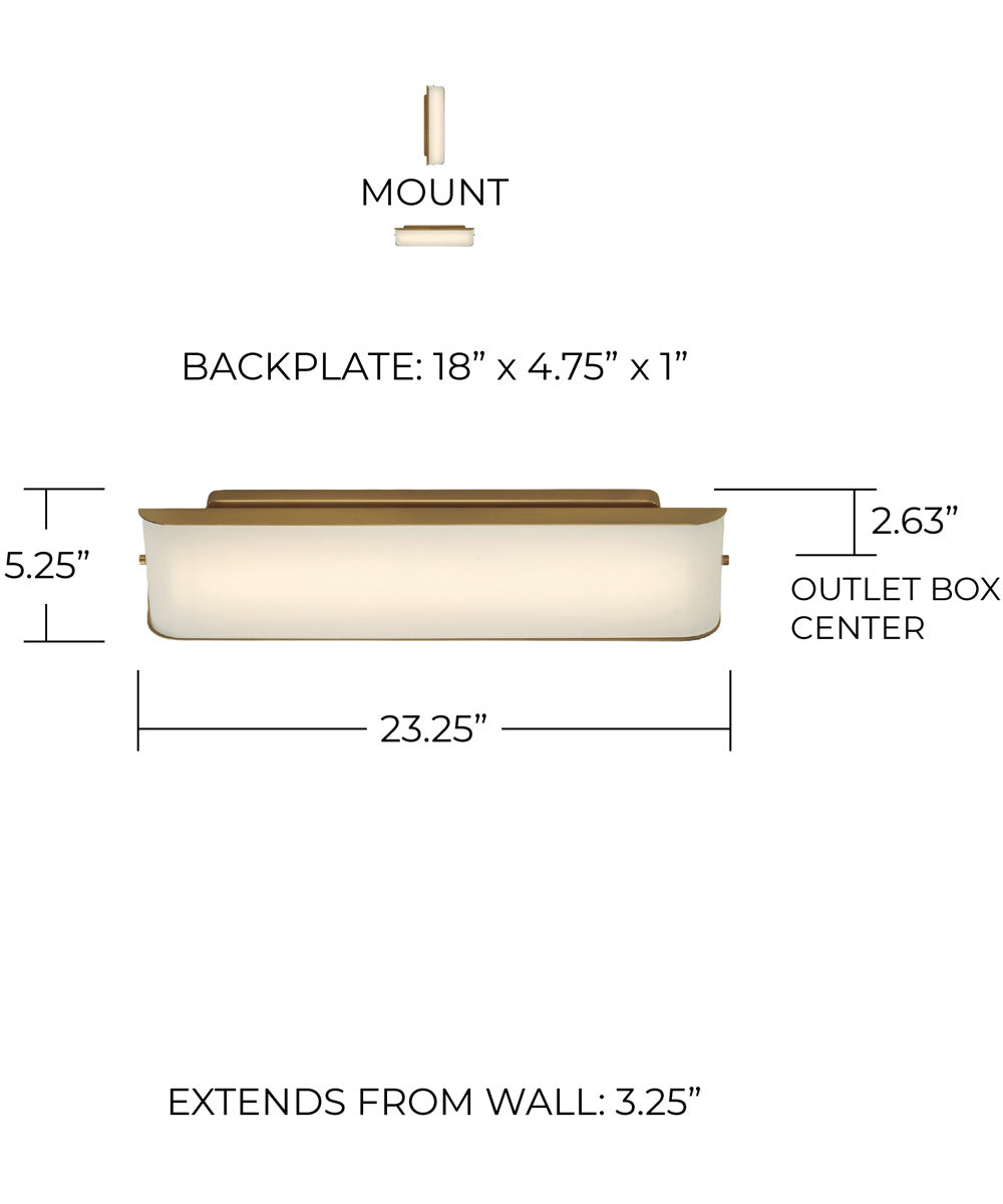 Marcell 1-Light Vanity Aged Brass