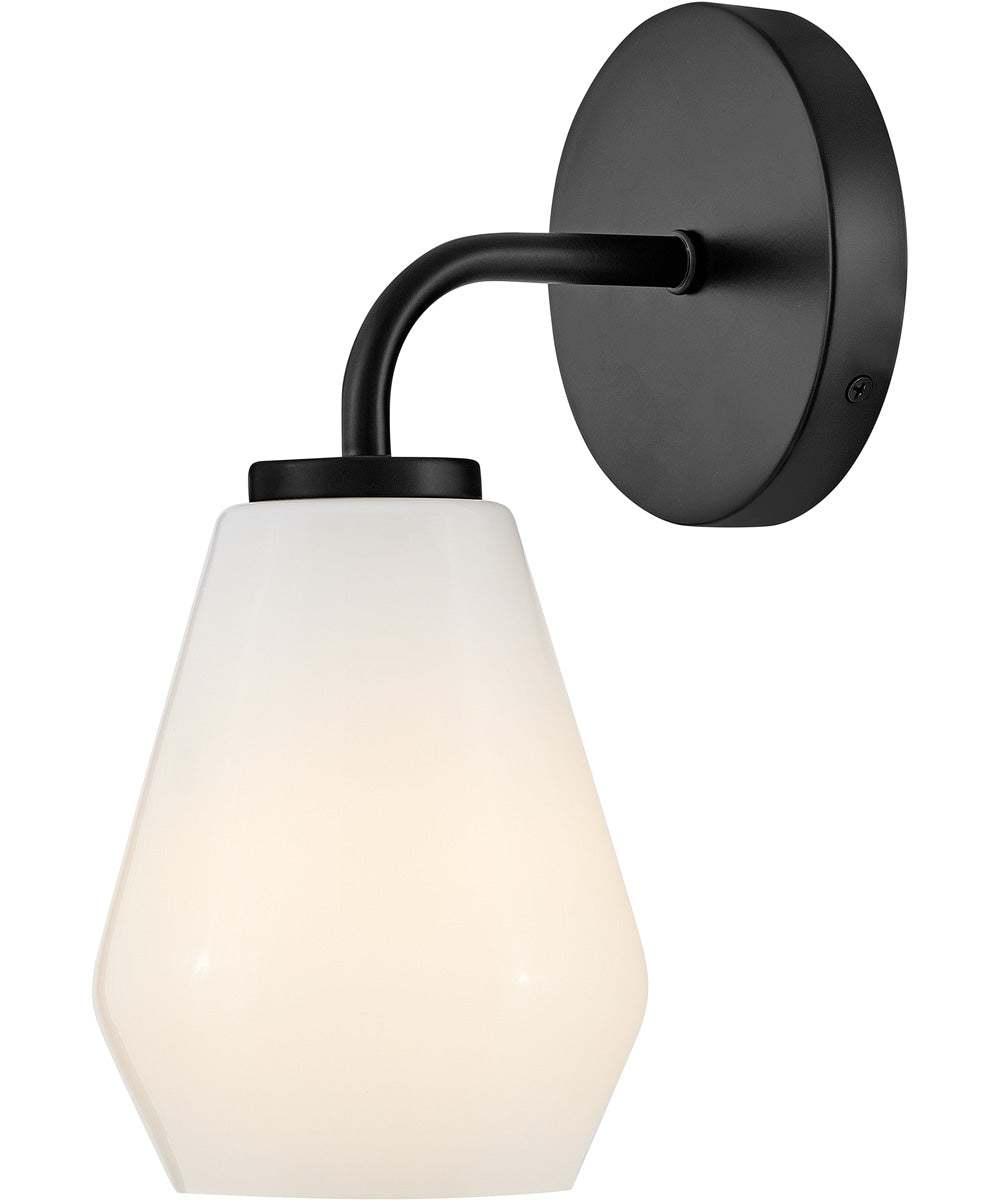 Gio 1-Light Medium Single Light Vanity in Black