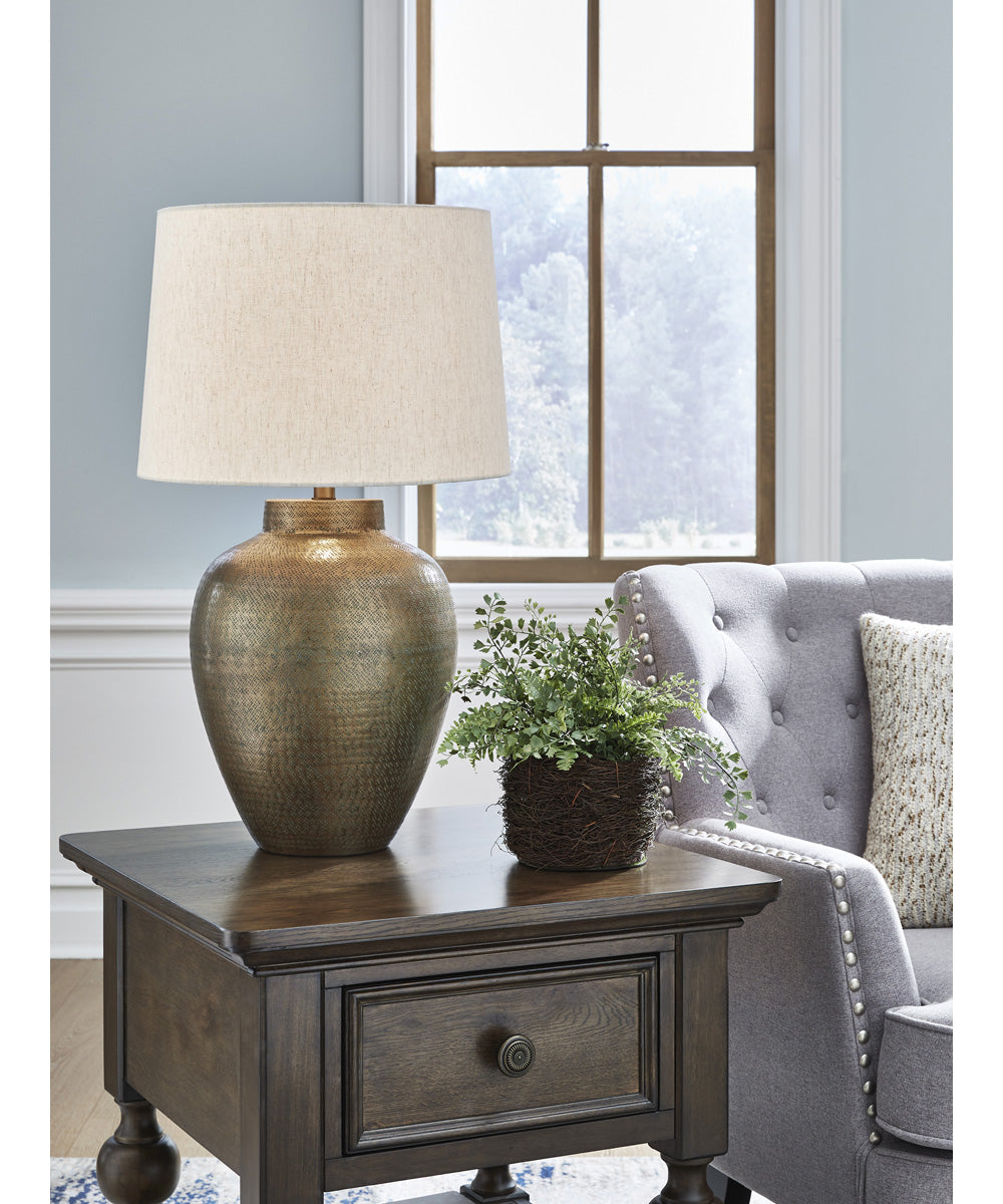 Madney Metal Table Lamp Antique Gold