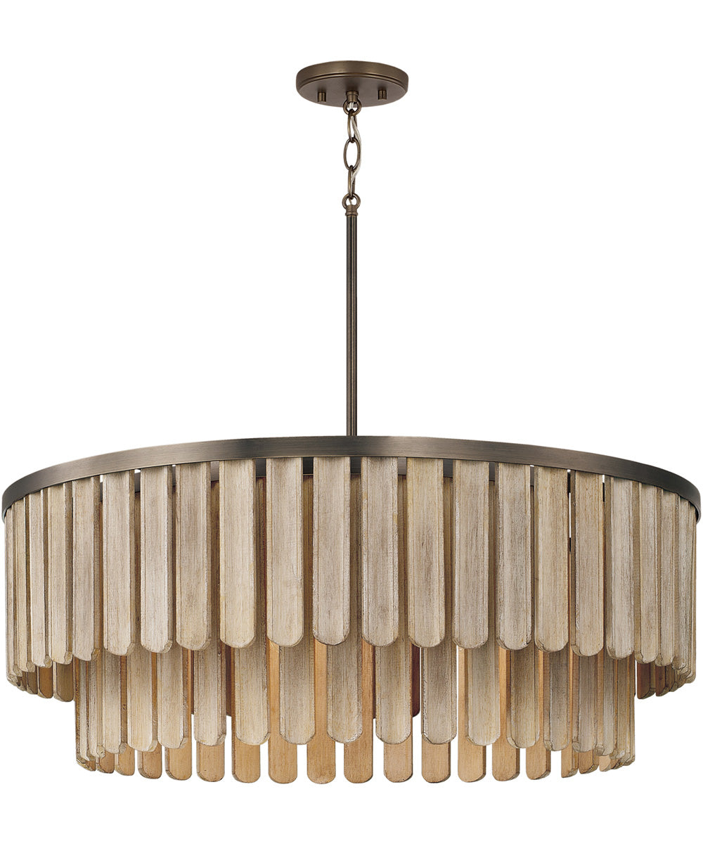 Jada 6-Light Pendant Dark Brass