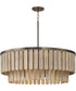 Jada 6-Light Pendant Dark Brass