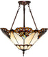 20" Wide Shell with Jewels Semi-Flush Mount