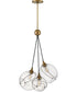 Skye 3-Light Pendant in Heritage Brass
