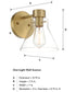 Willow Creek 1 Light Wall Sconce  Brushed Gold