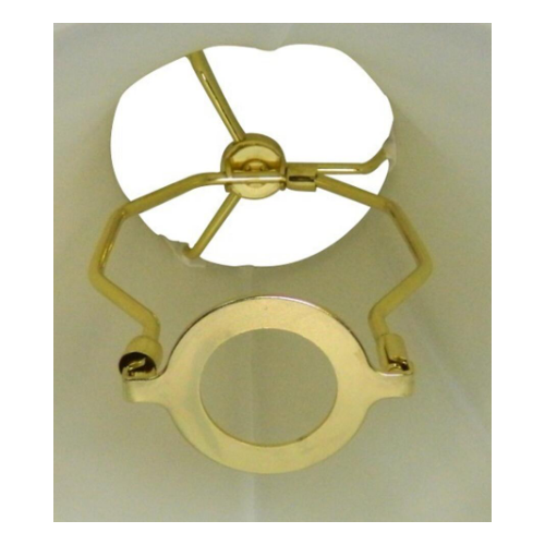 16"W x 11"H SLIP UNO FITTER White Floor Lampshade