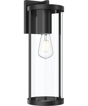 Kagen Extra Large Outdoor Wall Light with Clear Glass Panels Matte Black